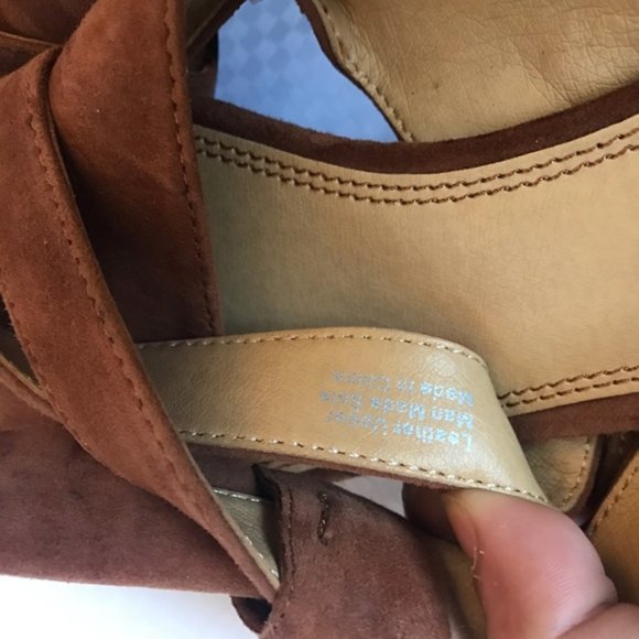 Splendid Women’s Cognac Bow Knot Slip-on Sandals Size 7.5 Suede - Picture 8 of 8